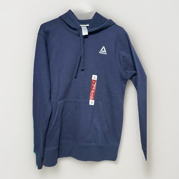 Reebok Navy Hoodie Men’s Size Small New With Tags - Picture 3 of 5